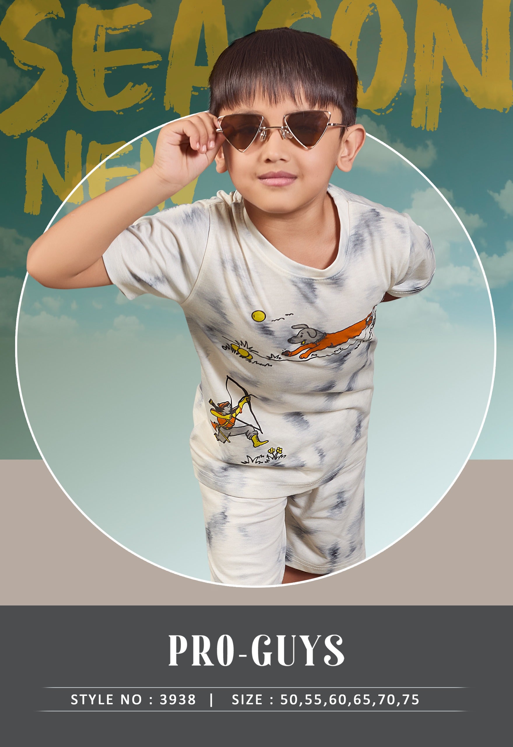 Pro-Guys Kids Cotton Co-ord Set Collection (T-Shirt & Shorts Pack)