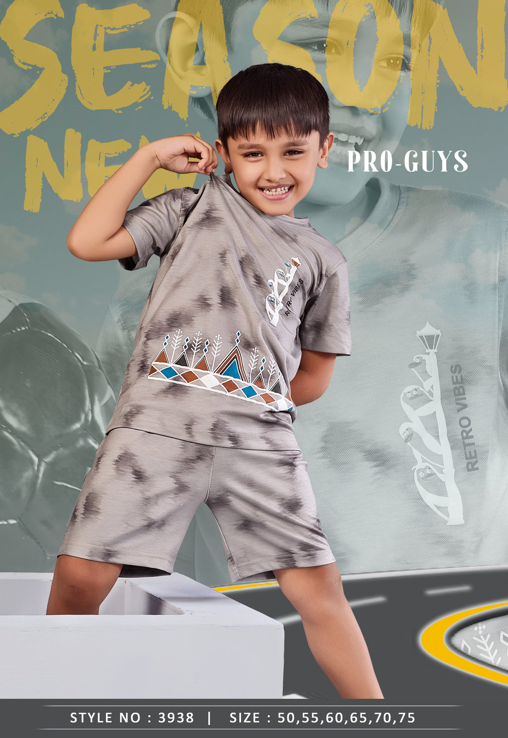 Pro-Guys Kids Cotton Co-ord Set Collection (T-Shirt & Shorts Pack)