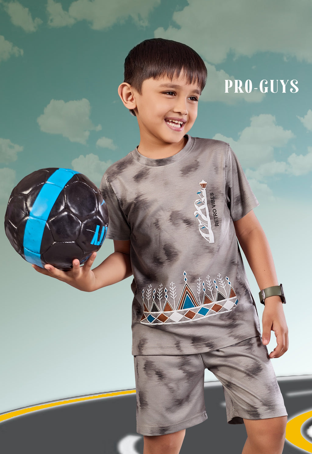 Pro-Guys Kids Cotton Co-ord Set Collection (T-Shirt & Shorts Pack)