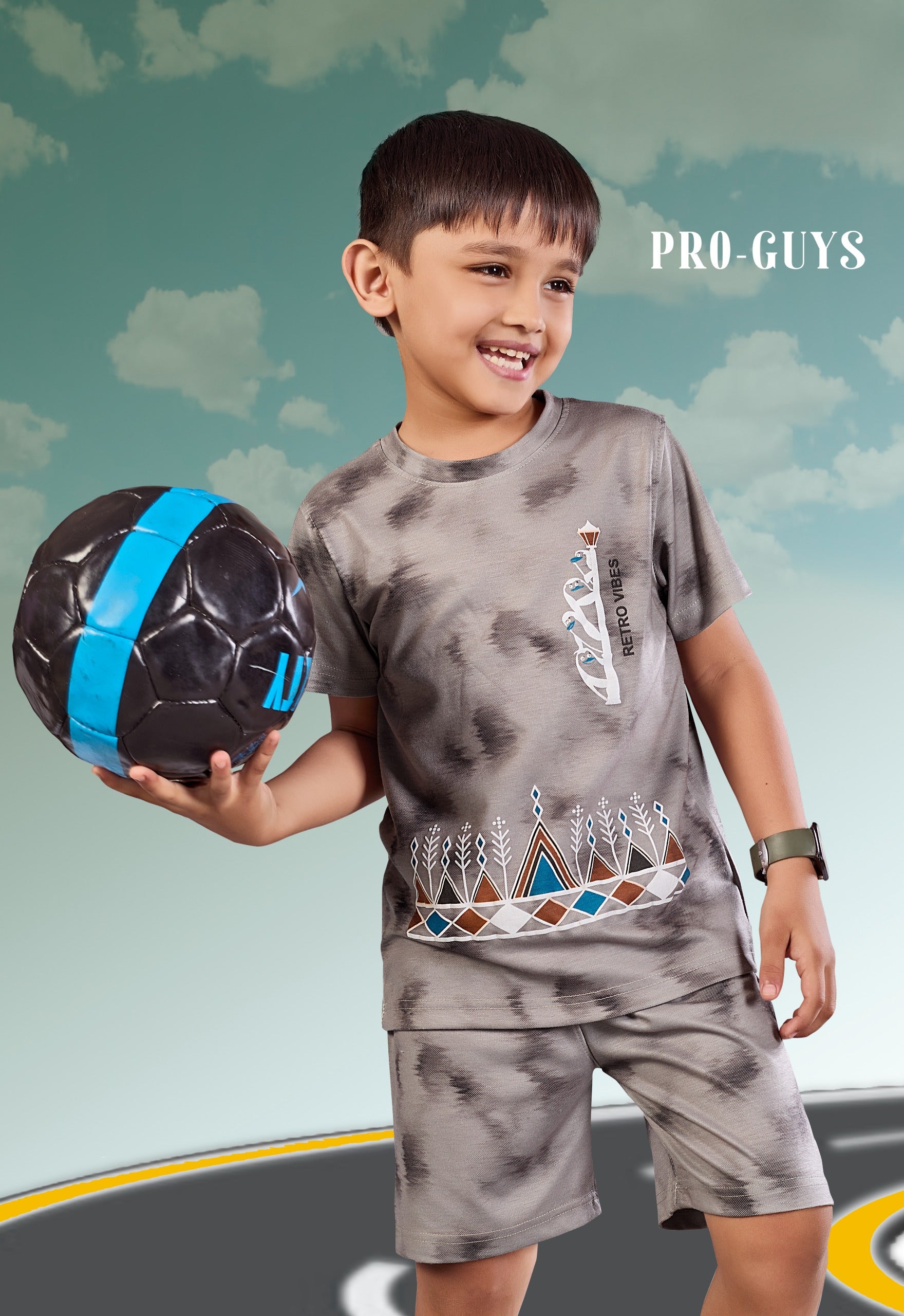 Pro-Guys Kids Cotton Co-ord Set Collection (T-Shirt & Shorts Pack)