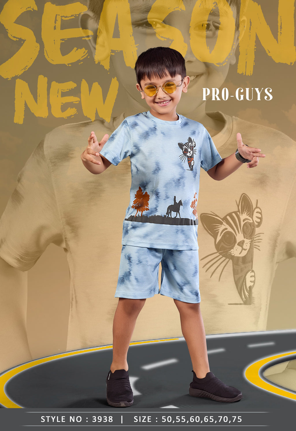 Pro-Guys Kids Cotton Co-ord Set Collection (T-Shirt & Shorts Pack)