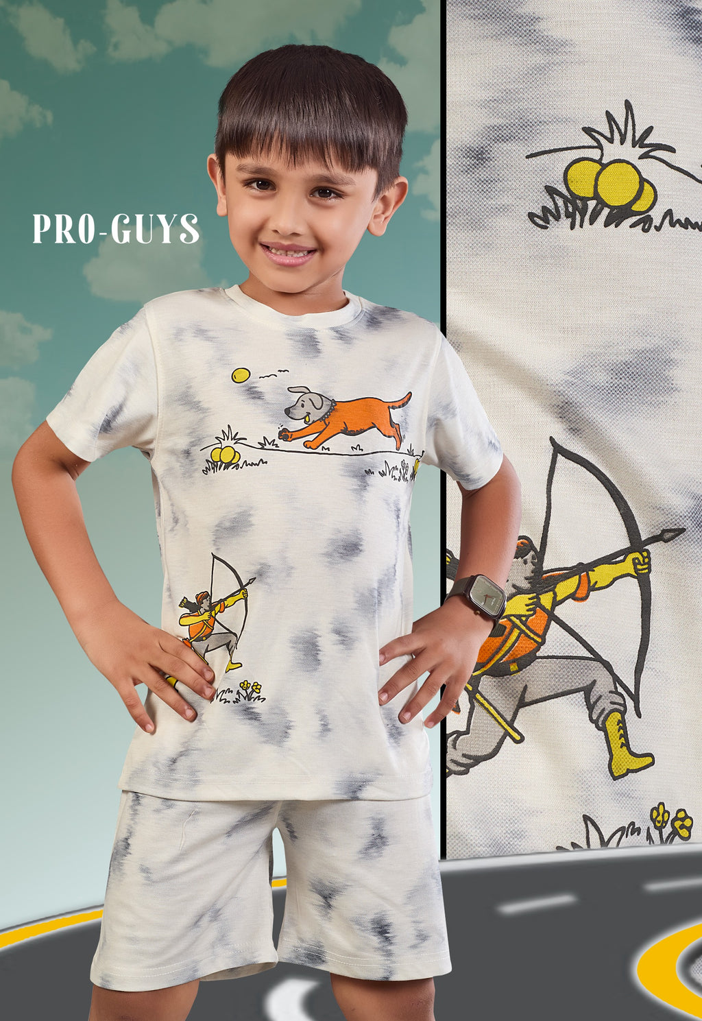 Pro-Guys Kids Cotton Co-ord Set Collection (T-Shirt & Shorts Pack)