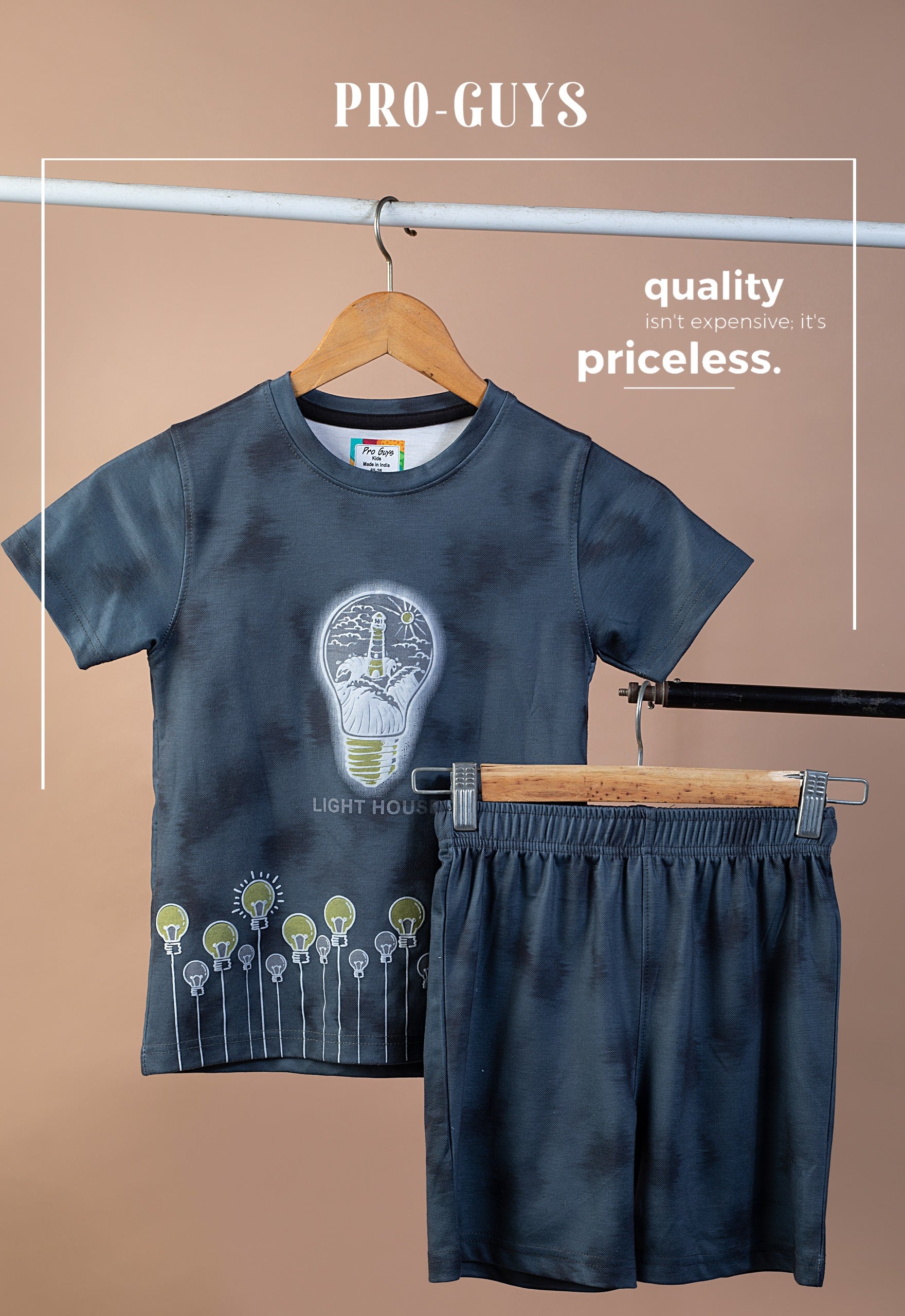 Pro-Guys Kids Cotton Co-ord Set Collection (T-Shirt & Shorts Pack)