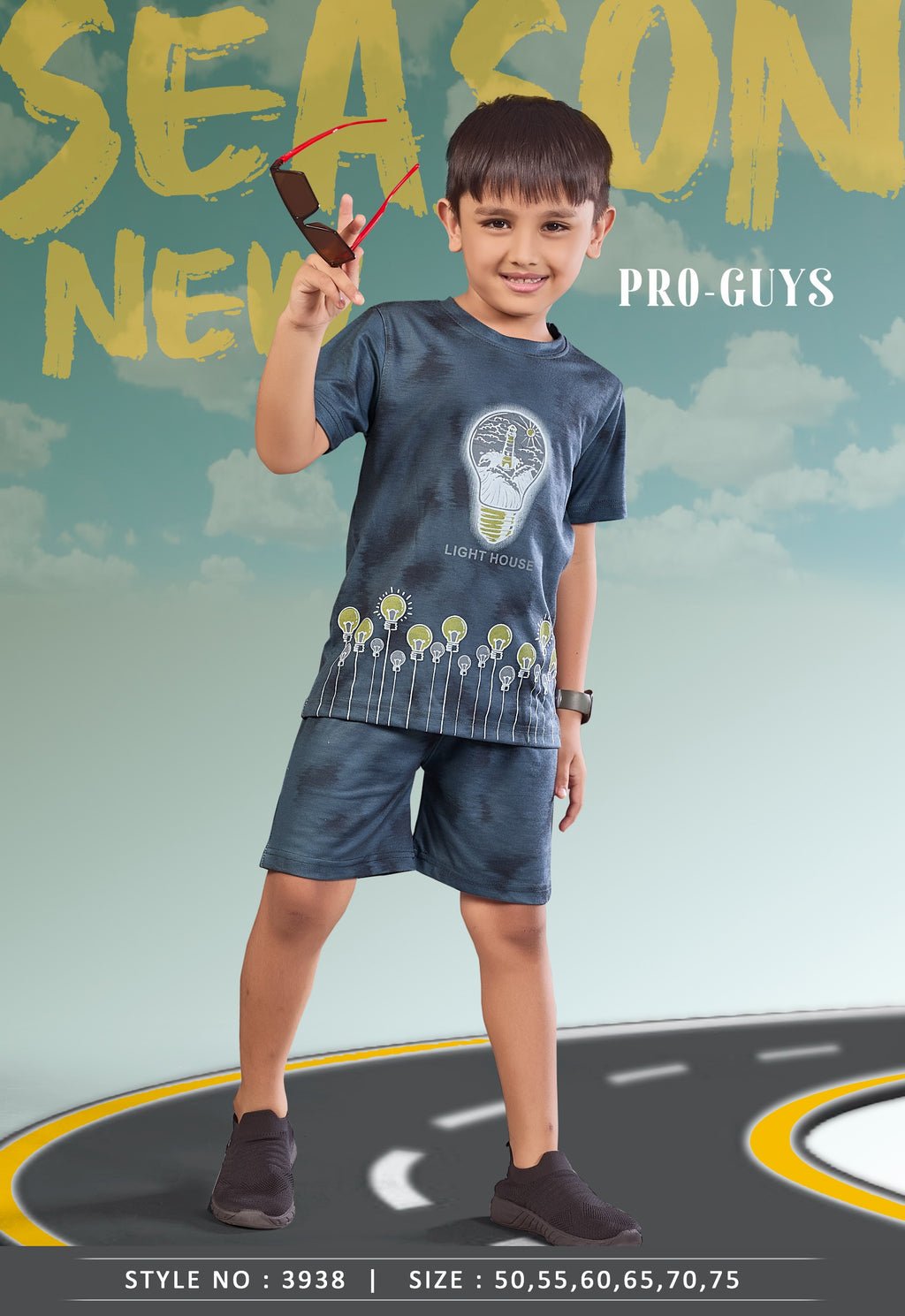 Pro-Guys Kids Cotton Co-ord Set Collection (T-Shirt & Shorts Pack)