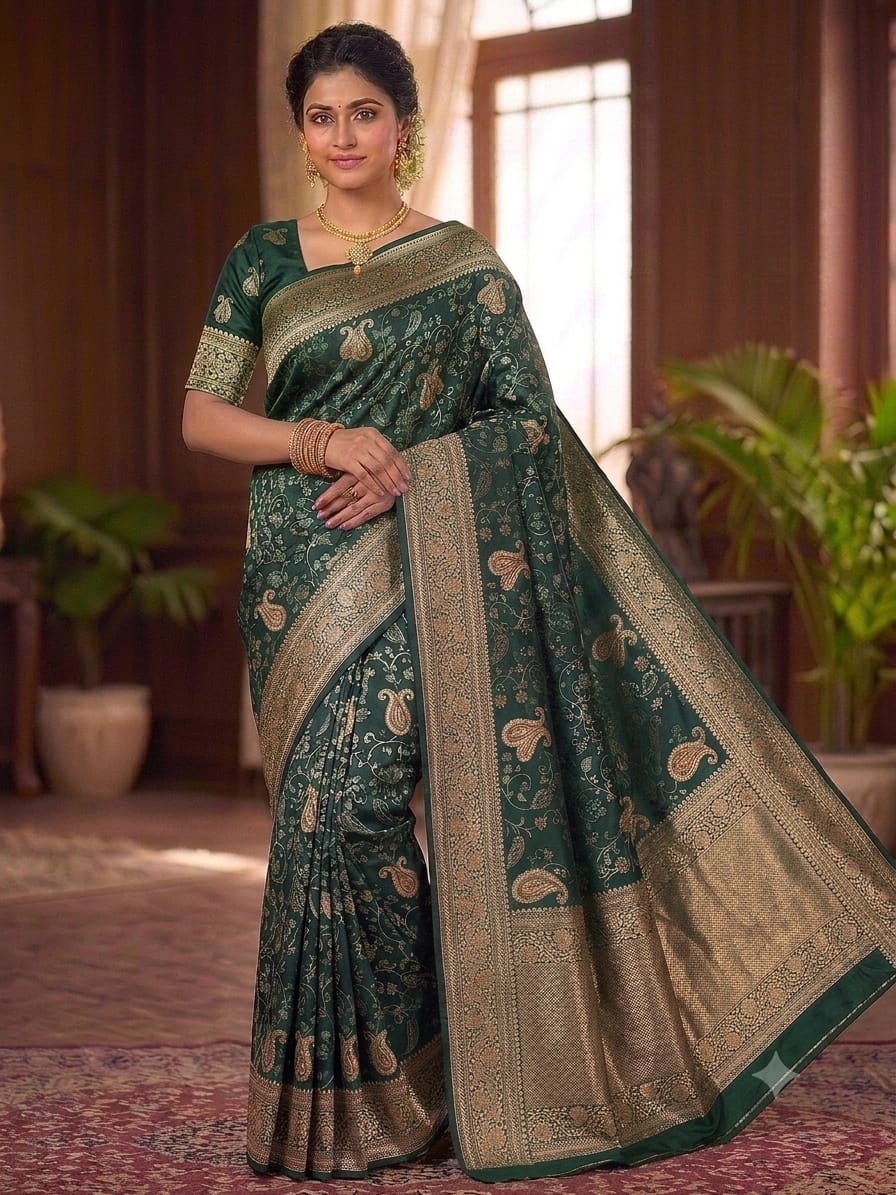 Elegant & Traditional Katpadar Saree