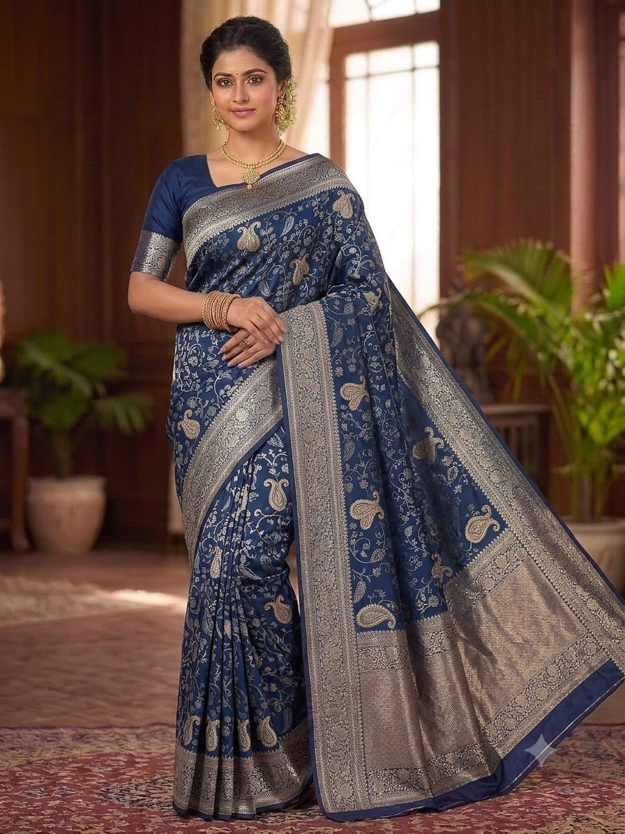 Elegant & Traditional Katpadar Saree
