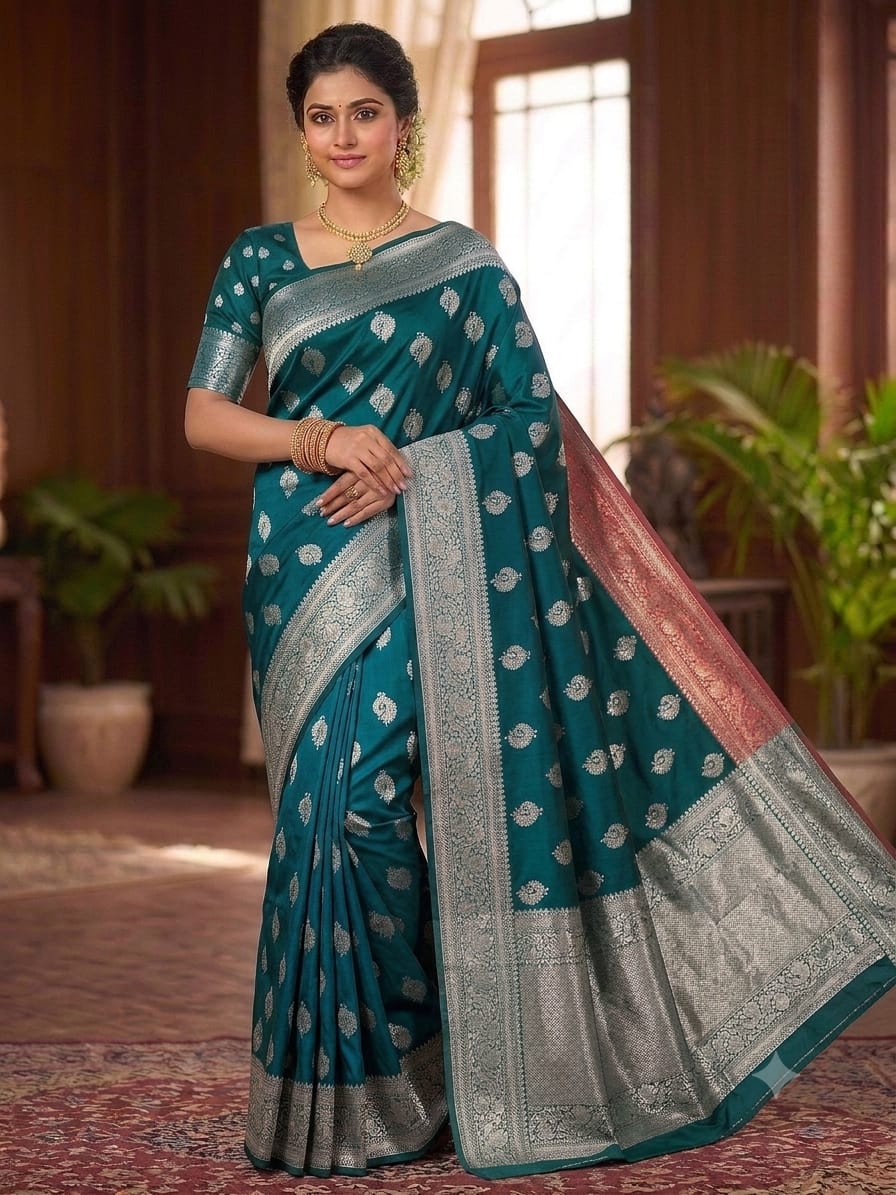 Elegant & Traditional Katpadar Saree