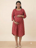 Cotton Maternity & Feeding Gown