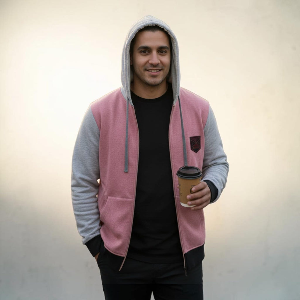 Diamond Touch Men's Zipper Sweat Hoodie