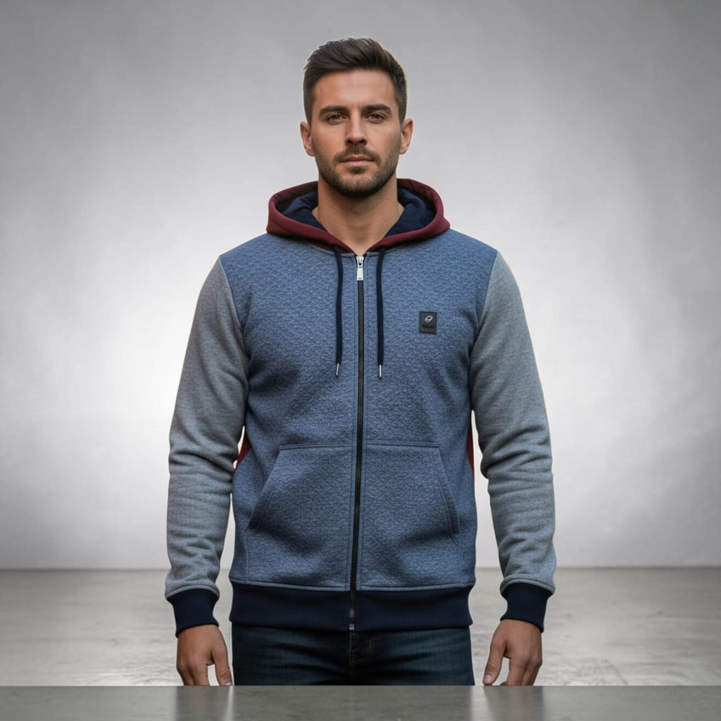 Diamond Touch Men's Zipper Sweat Hoodie