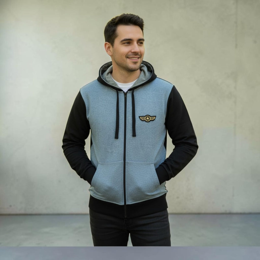 Diamond Touch Men's Zipper Sweat Hoodie