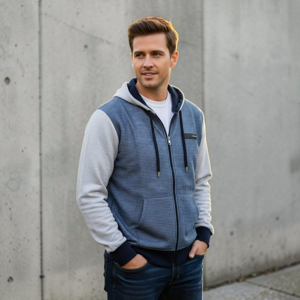 Diamond Touch Men's Zipper Sweat Hoodie