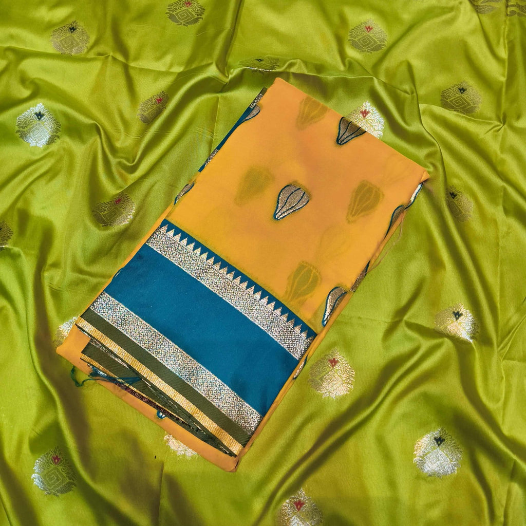 Modak Paithani Saree | Pure Silk Heritage Weave