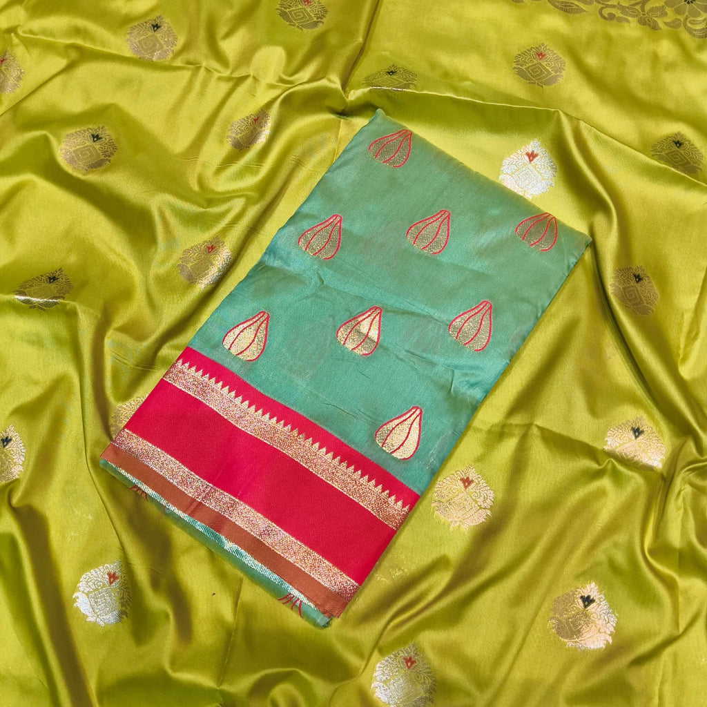 Modak Paithani Saree | Pure Silk Heritage Weave