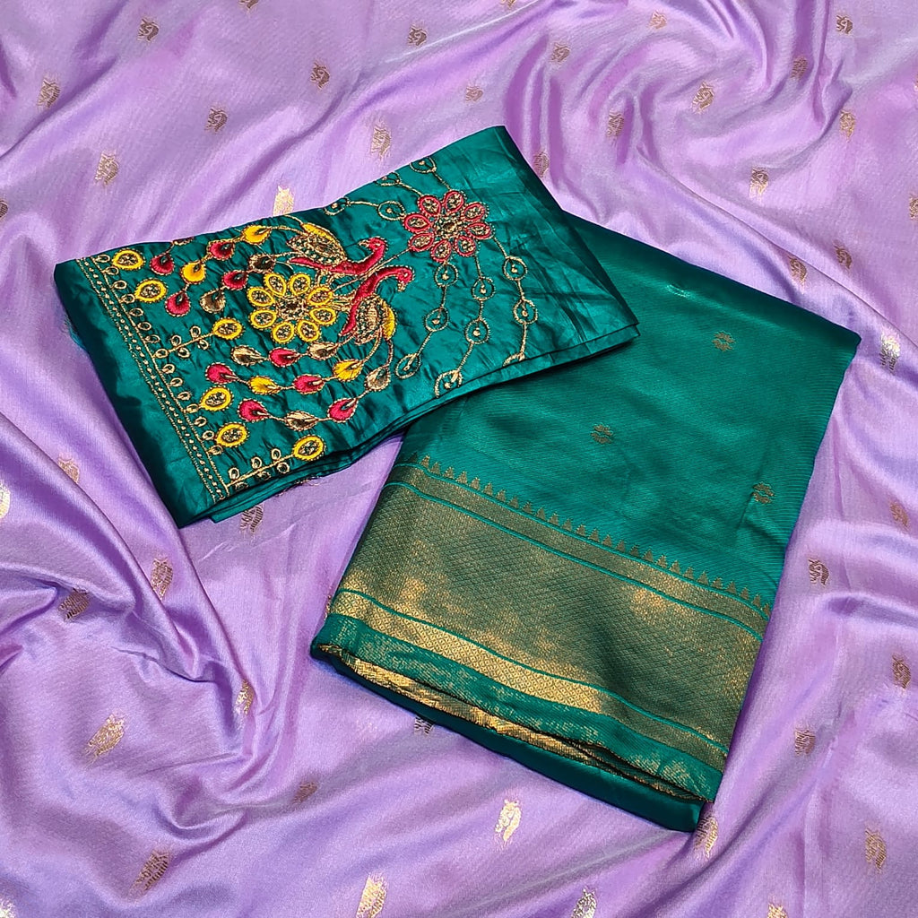 Kalanjali Chandrakala Aari Work Blouse Saree
