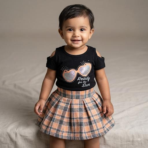 Premium Kids Skirt | Printed Pattern Girls Wear