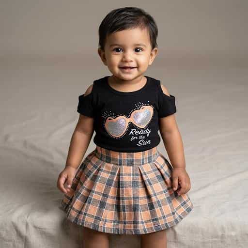 Premium Kids Skirt | Printed Pattern Girls Wear