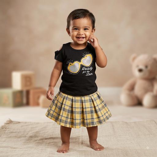 Premium Kids Skirt | Printed Pattern Girls Wear