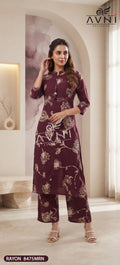 Rayon Women's Ethnic Co-ord Set
