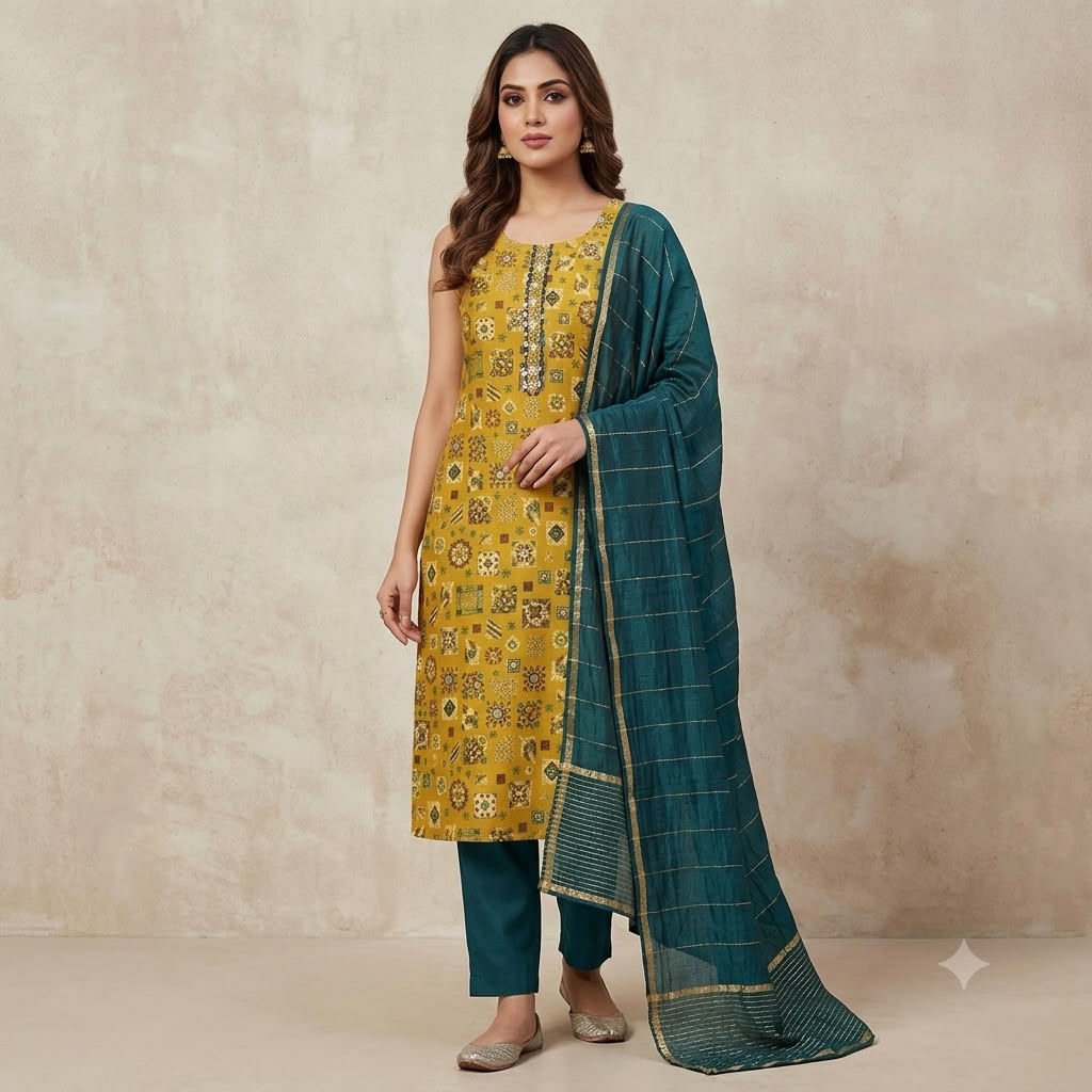 Kriva Churidar 3 Piece Set
