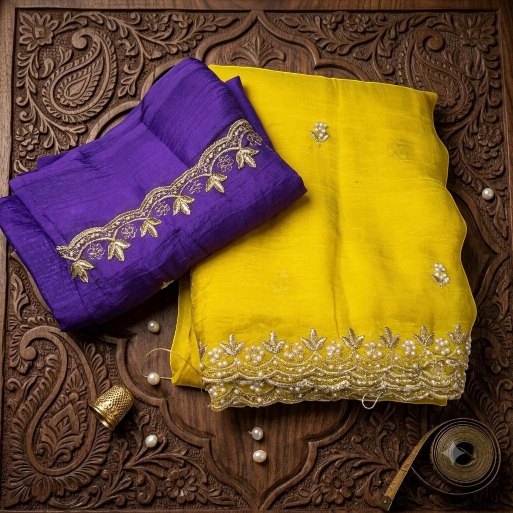 Premium MotiCrunch Saree