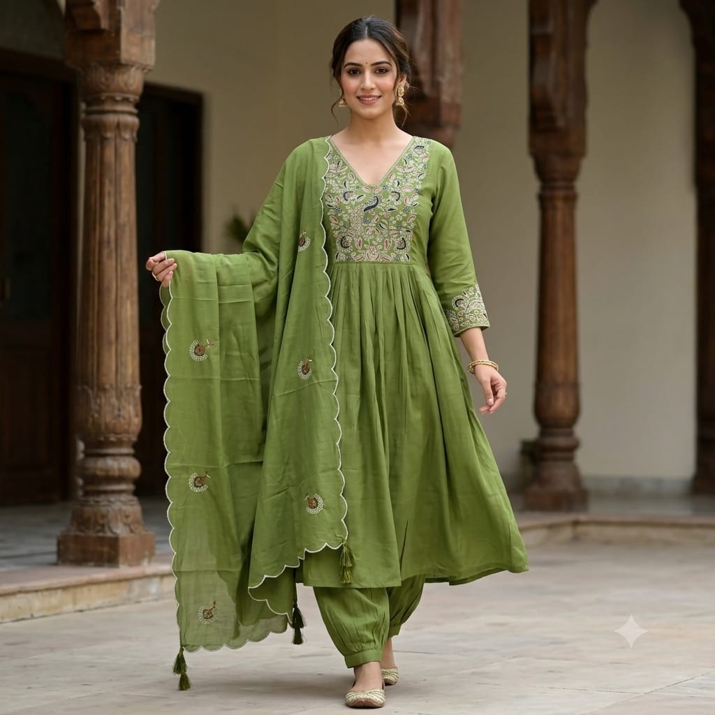 Premium Kalki Gaytri Churidar Set