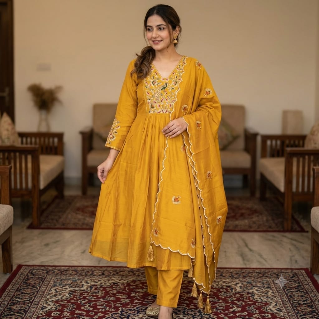 Premium Kalki Gaytri Churidar Set