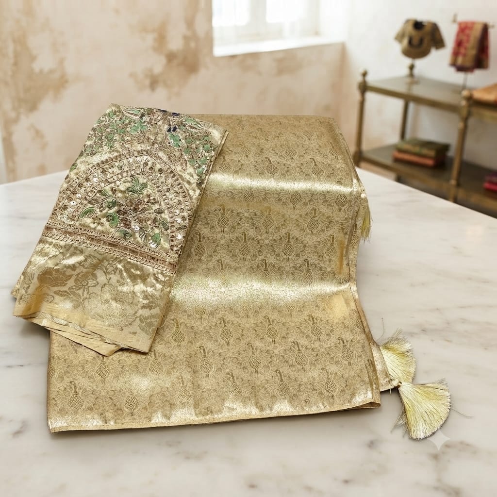 Premium Kanjivaram Tishu Saree