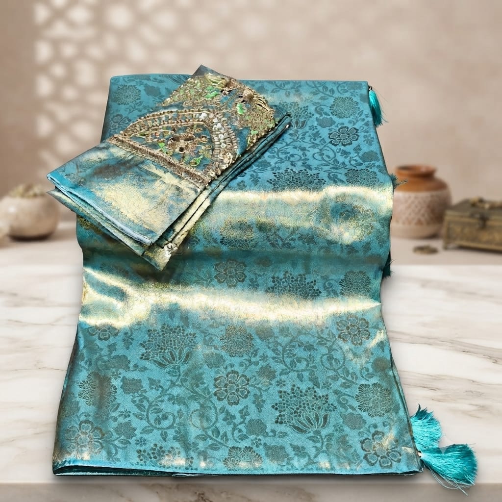 Premium Kanjivaram Tishu Saree