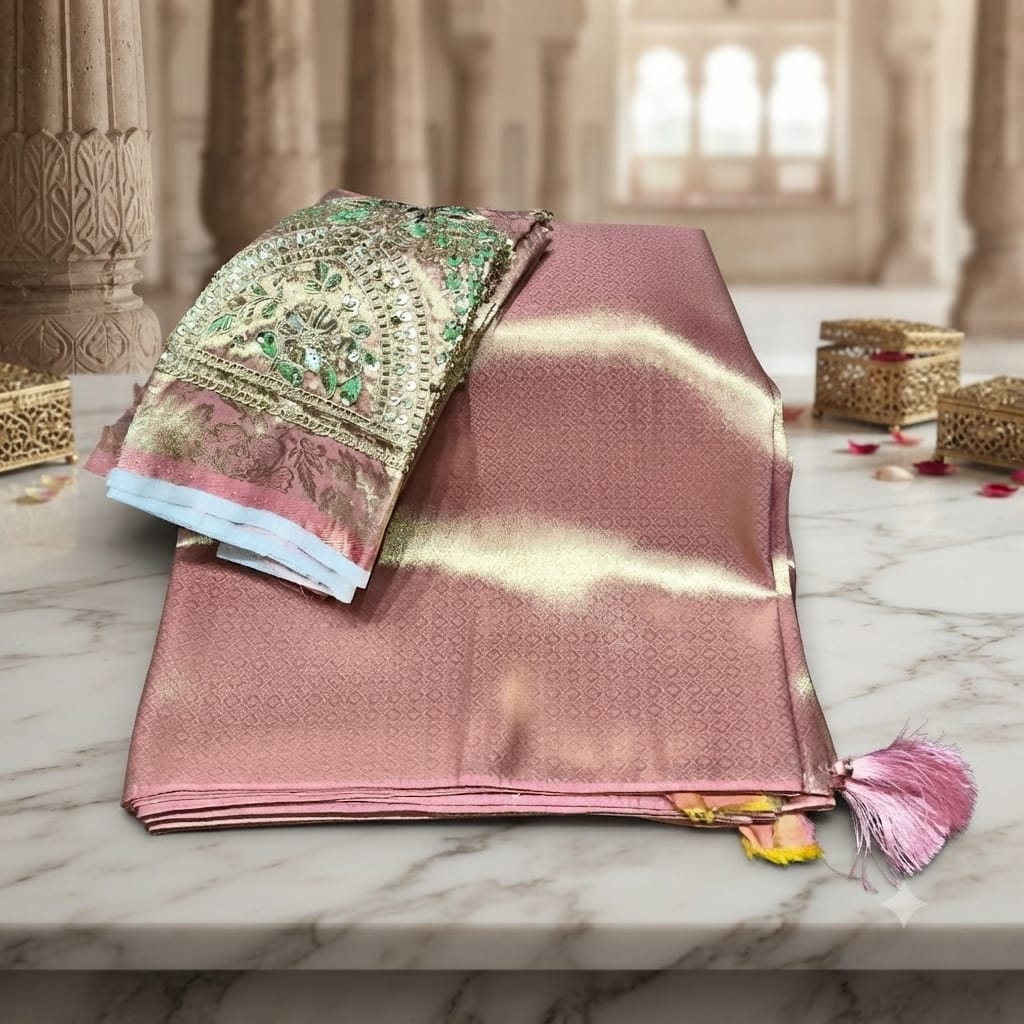 Premium Kanjivaram Tishu Saree