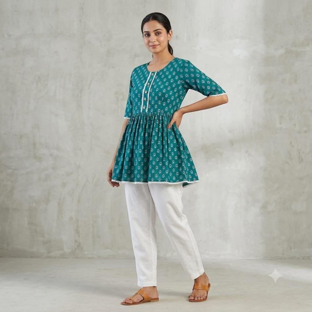Premium Short Kurti – Women's Collection