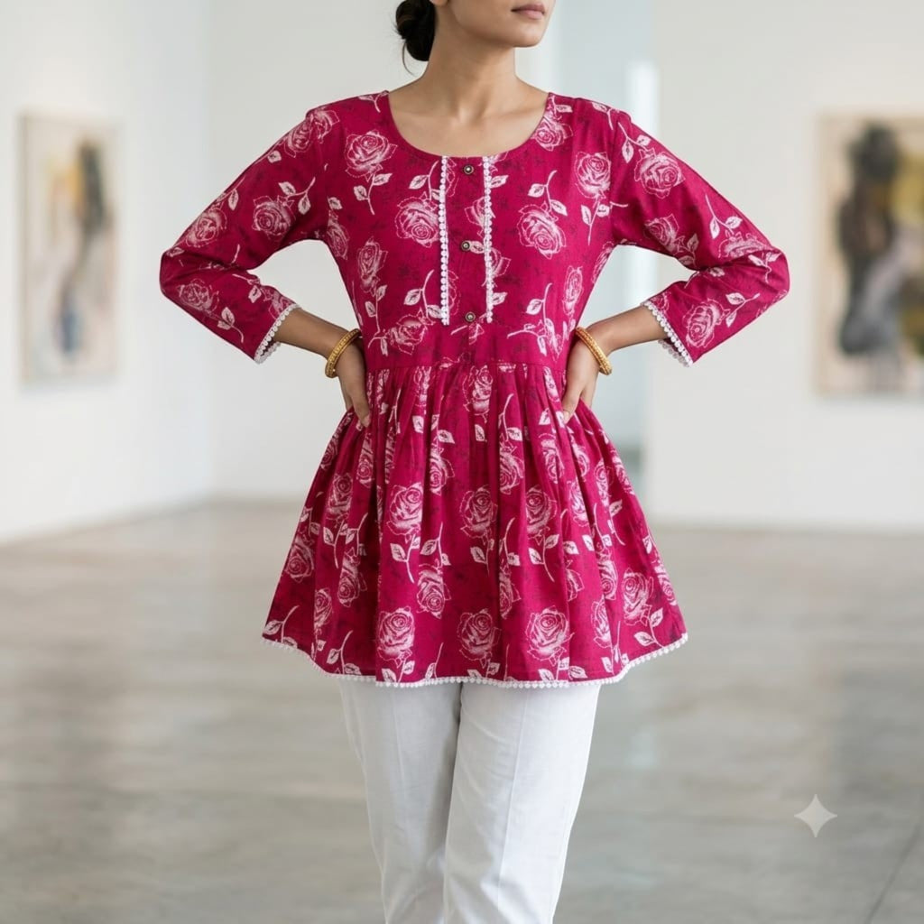 Premium Short Kurti – Women's Collection