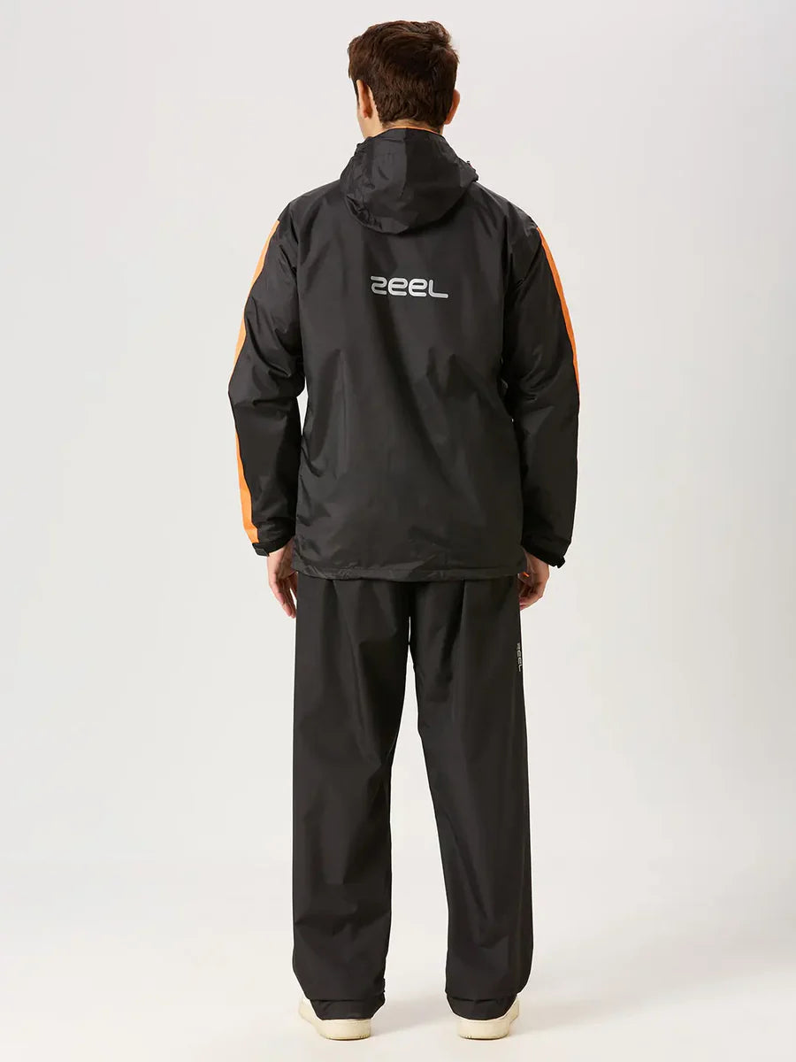 ZEEL Premium Men’s Raincot (Black) | Waterproof & Windproof JS702