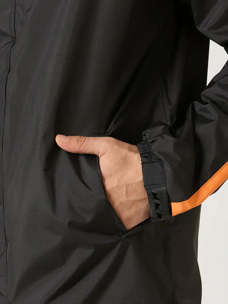 ZEEL Premium Men’s Raincot (Black) | Waterproof & Windproof JS702