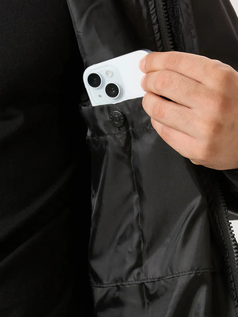 ZEEL Premium Men’s Raincot (Black) | Waterproof & Windproof JS702