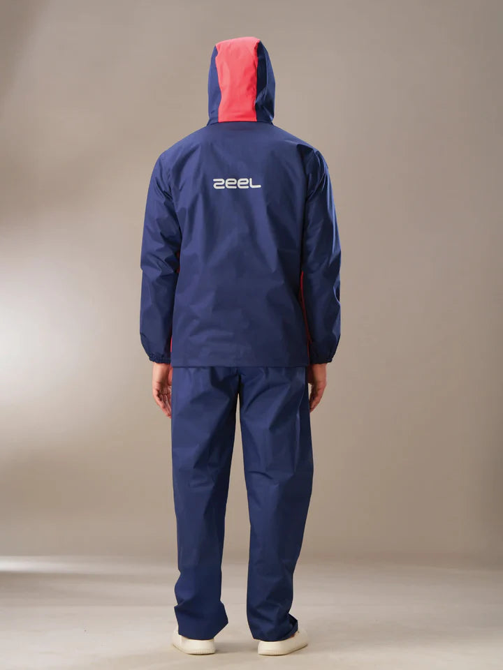 Zeel Go Hike Black & Blue Raincot - JS508