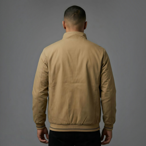 City Center khaki reversible jacket for professionals, featuring durable parachute material and a back view.