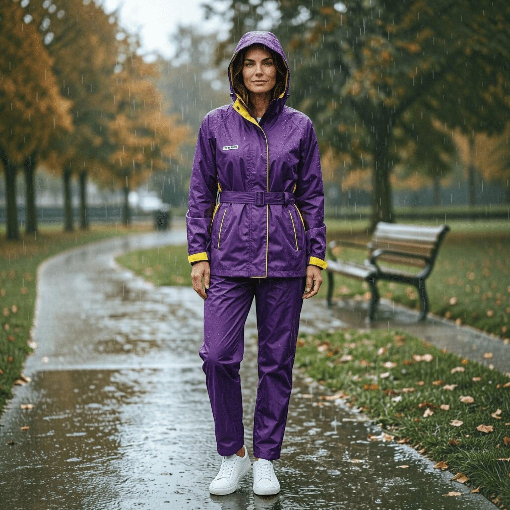 Top In Town Women's Premium RAINCOAT TRENITY with Built-in Bag Holder – City Center