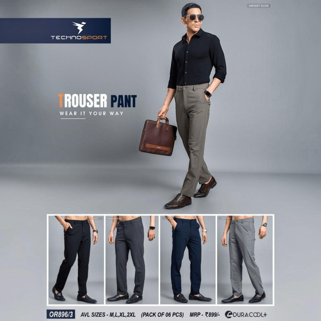 City Center Technosport DuraCool+ formal pants in various solid colors featuring 4-way stretch and moisture management.