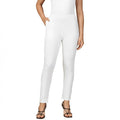 City Center PYNK by Lux Cozi white cotton lycra kurtipant with elasticated waistband and functional side pocket