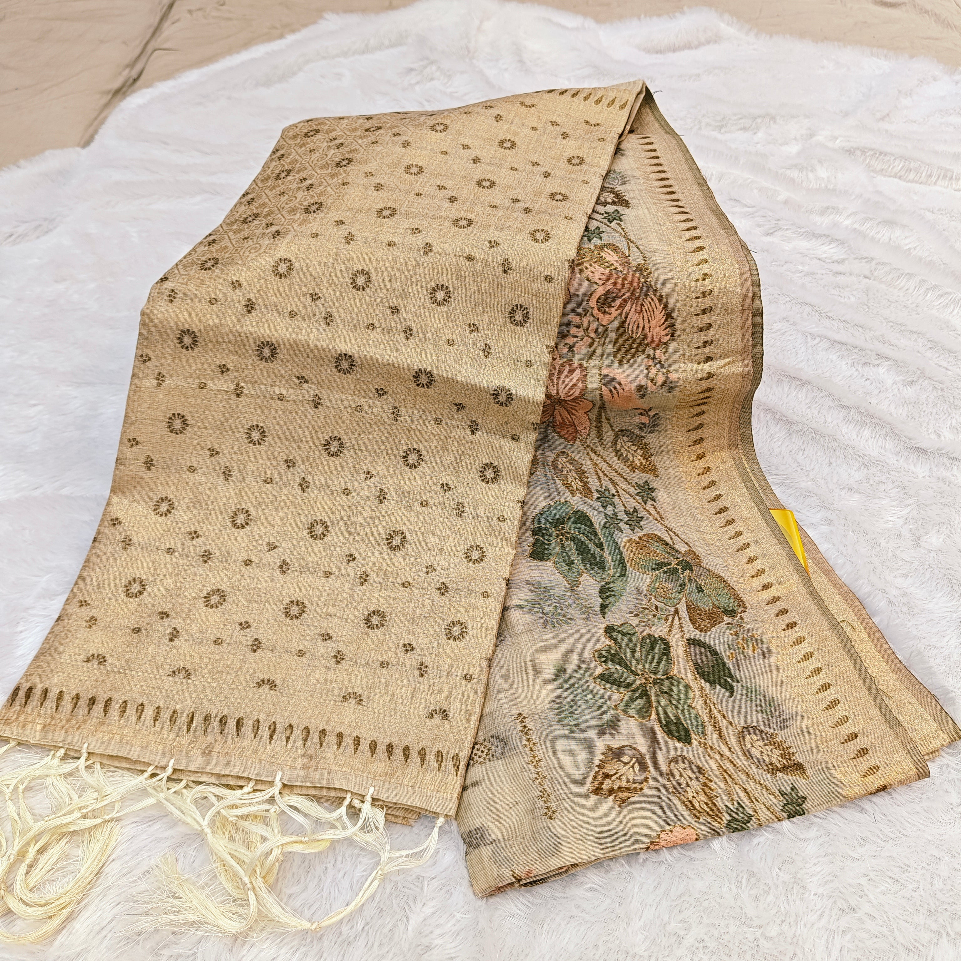 Pure Cotton Saree With Jari Work Pallu Only 999