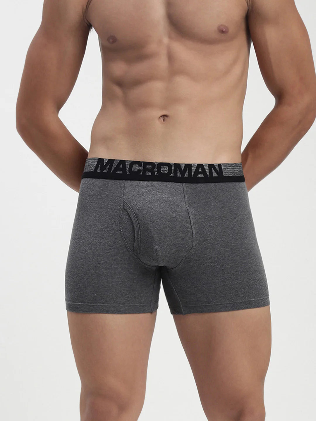 MACROMAN Men’s Cotton Spandex Long Trunk M596