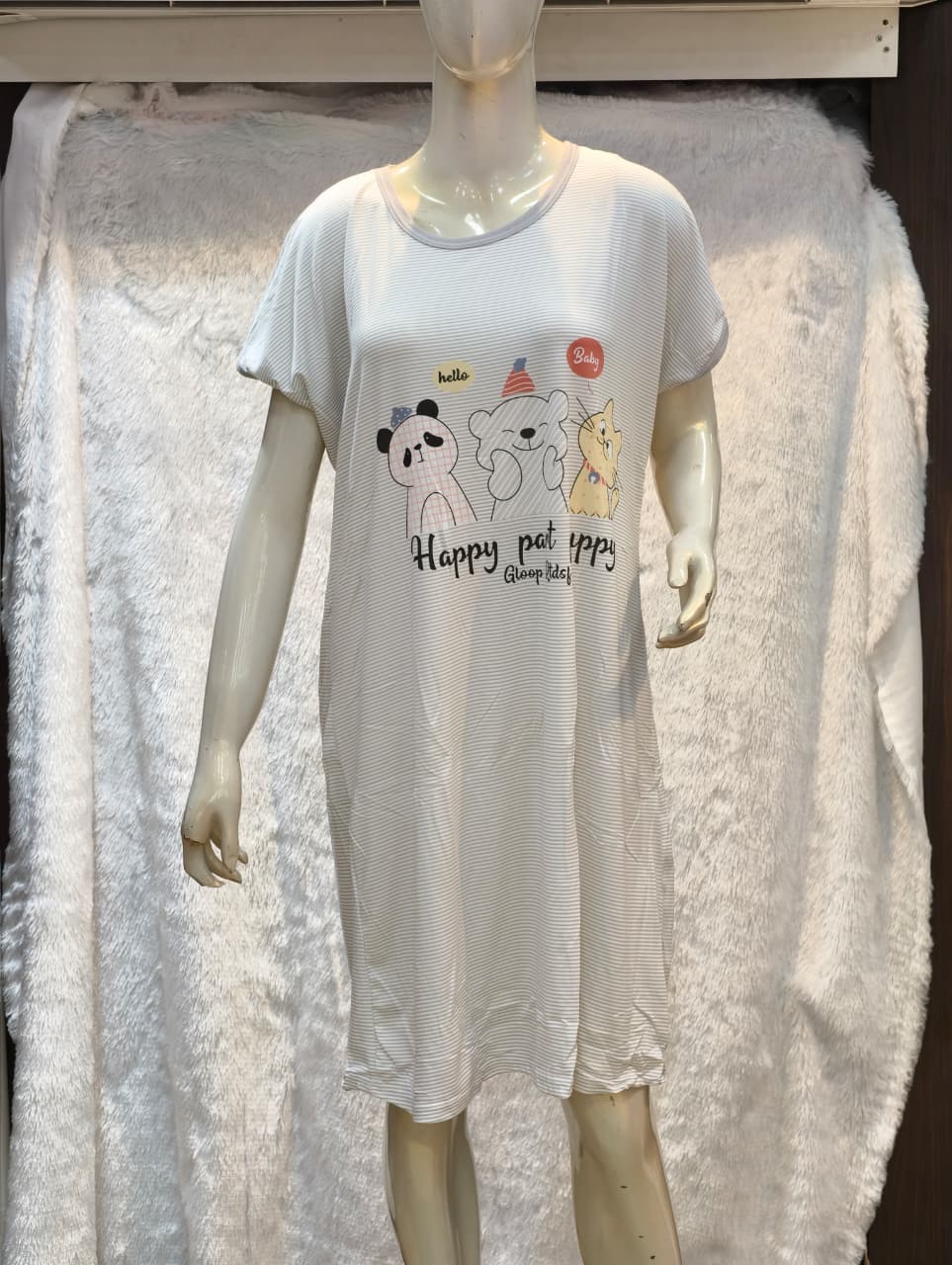 Womens Short One Piece – Korean Style Sleepwear 1007