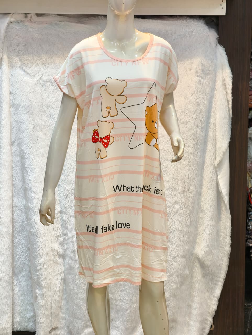 Womens Short One Piece – Korean Style Sleepwear 1007