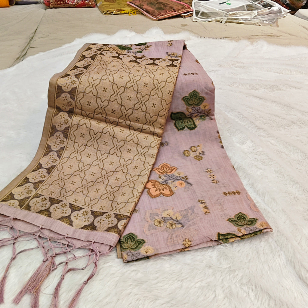 Pure Cotton Saree With Jari Work Pallu Only 999