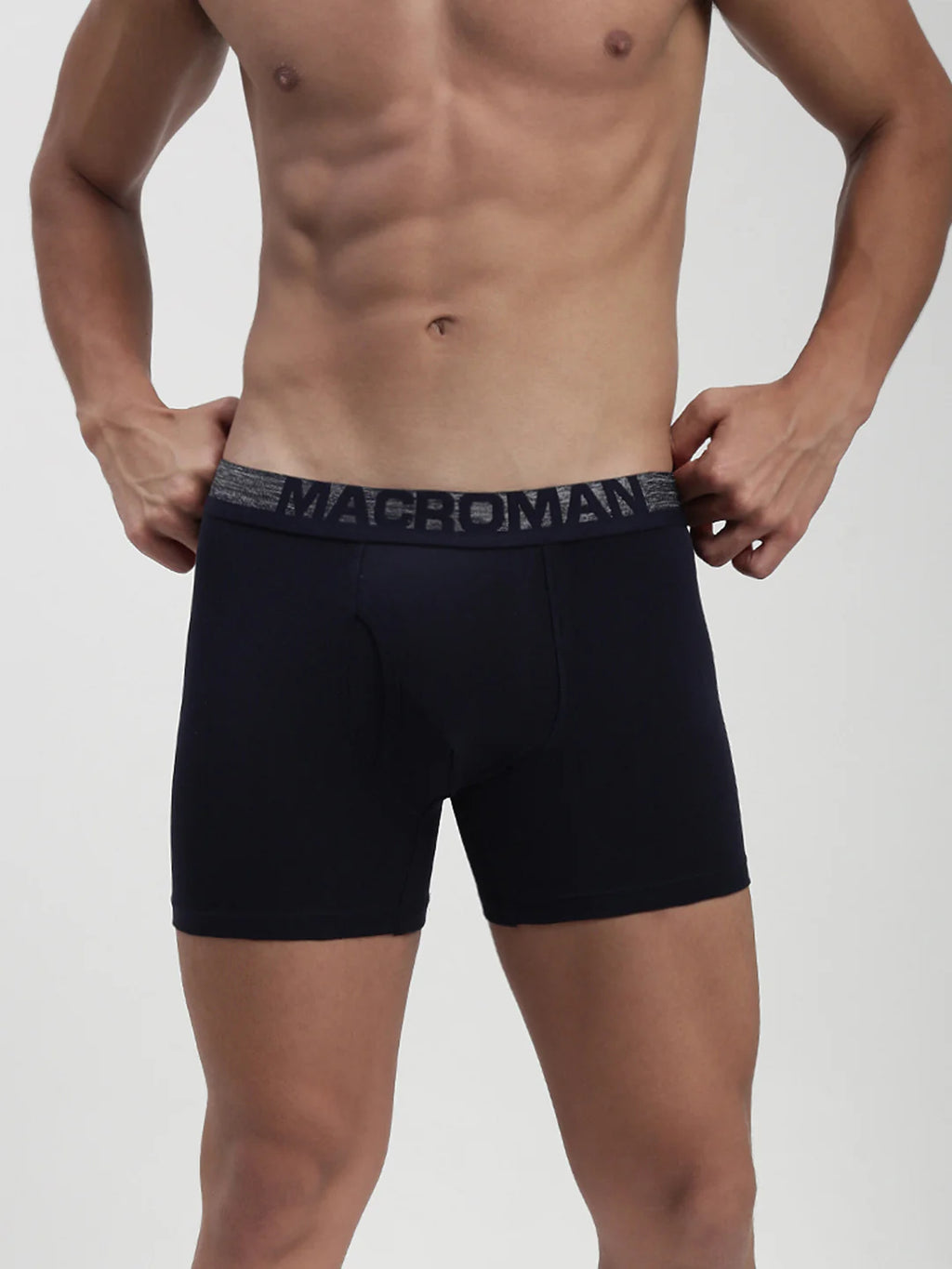 MACROMAN Men’s Cotton Spandex Long Trunk M596