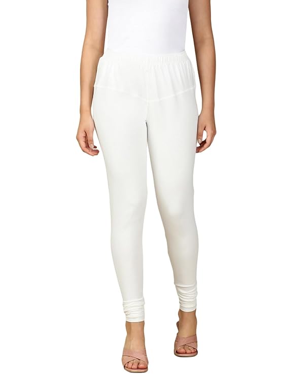 Premium Solid Cotton Lycra Leggings for Women: FREE SIZE Chuddidar Length
